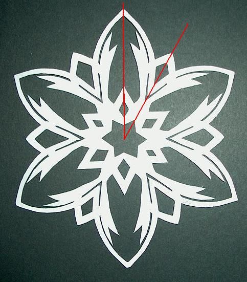How to Make Paper Snowflakes Step 10